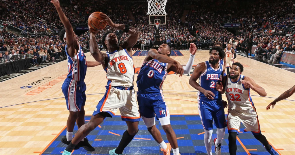 Knicks vs 76ers Player Stats