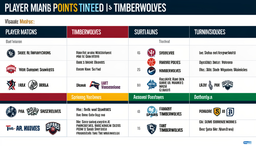 San Antonio Spurs vs Timberwolves